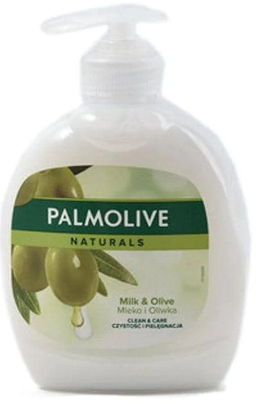 صابون سائل لليدين ناتشورالز بالحليب والزيتون من بالموليف، موزع بالضغط، 300 مل