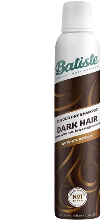 شامبو جاف ولمسة من اللون للشعر الداكن من باتيست، 200 مل