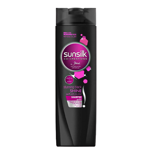 صانسيلك شامبو لمعان ساحر للشعر الاسود 400 مل